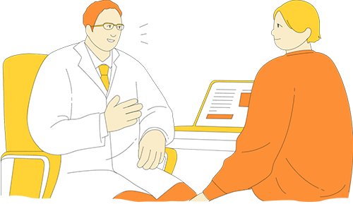 CML（慢性骨髄性白血病）の患者さんイメージイラスト