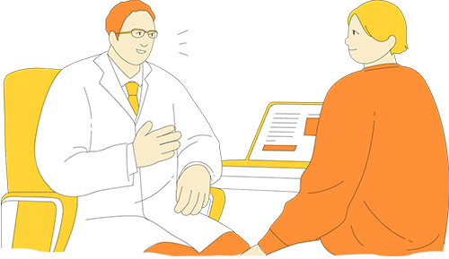 CML（慢性骨髄性白血病）の患者さんイメージイラスト