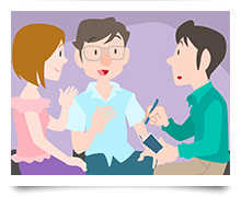 話を聞くイメージ