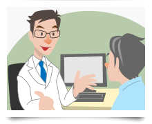 患者さんと話すイメージ
