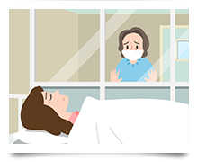 入院しているイメージ