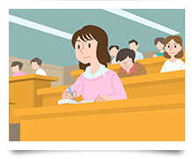 授業を受けるイメージ