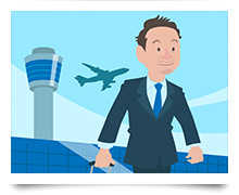 シンガポールへ出向するイメージ