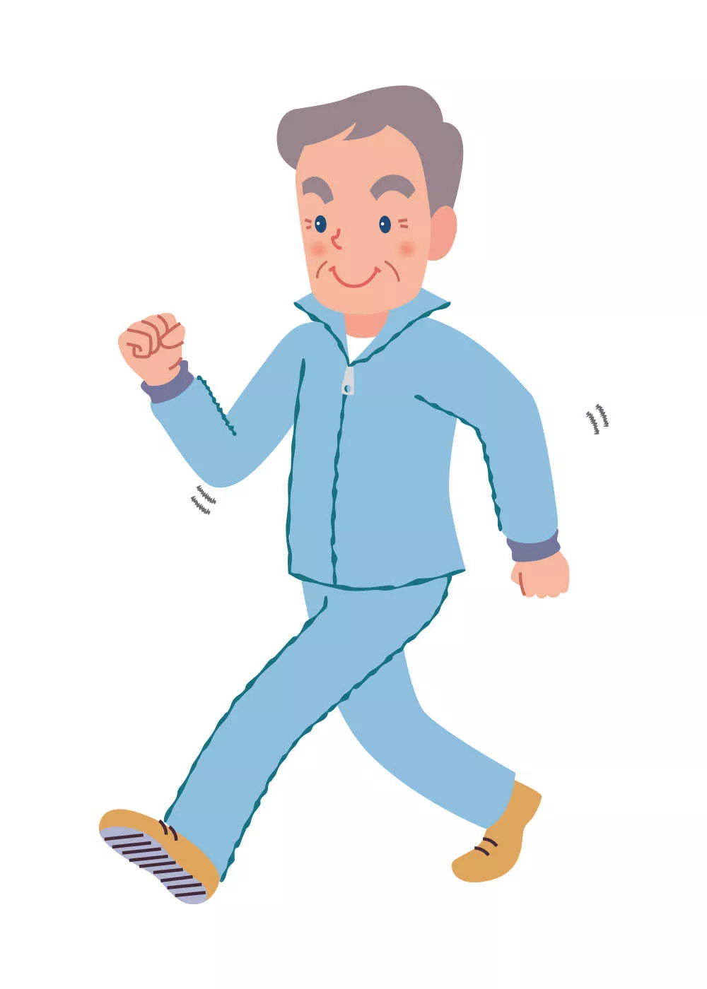 「体力をつけるために、毎日運動」イメージ