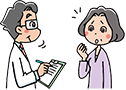医師と患者のイメージ