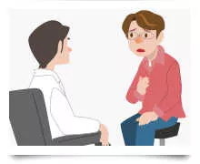 イラスト：医者と患者